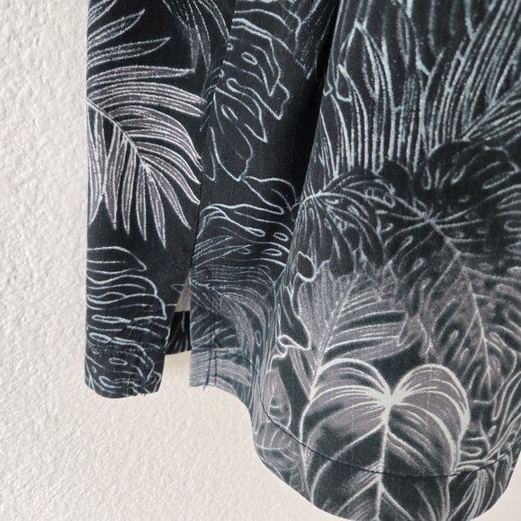 TOMMY BAHAMA Big And Tall Silk Luminescent Fronds Long Sleeve Shirt  size XXL - Picture 6 of 16